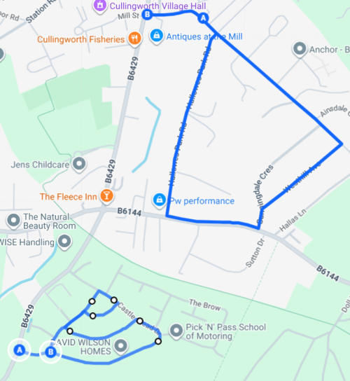 Culingworth Route Culingworth Route